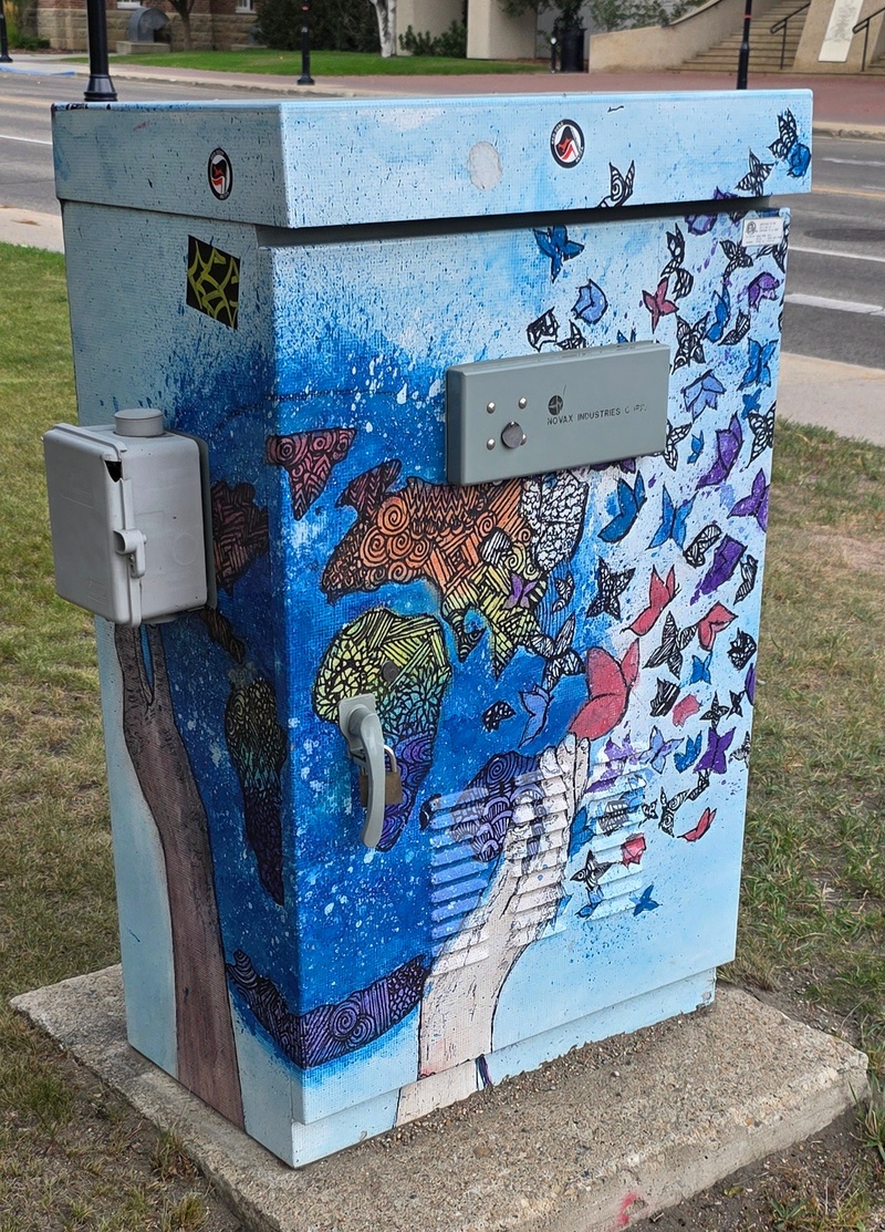 mural in Red Deer by artist unknown.