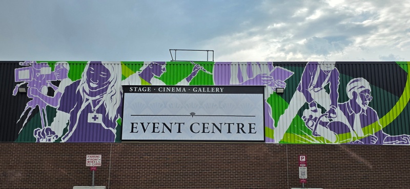 mural in Red Deer by artist unknown.