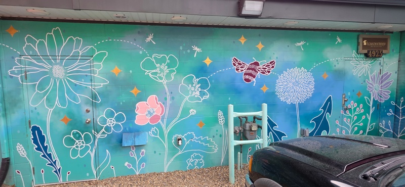 mural in Red Deer by artist unknown.