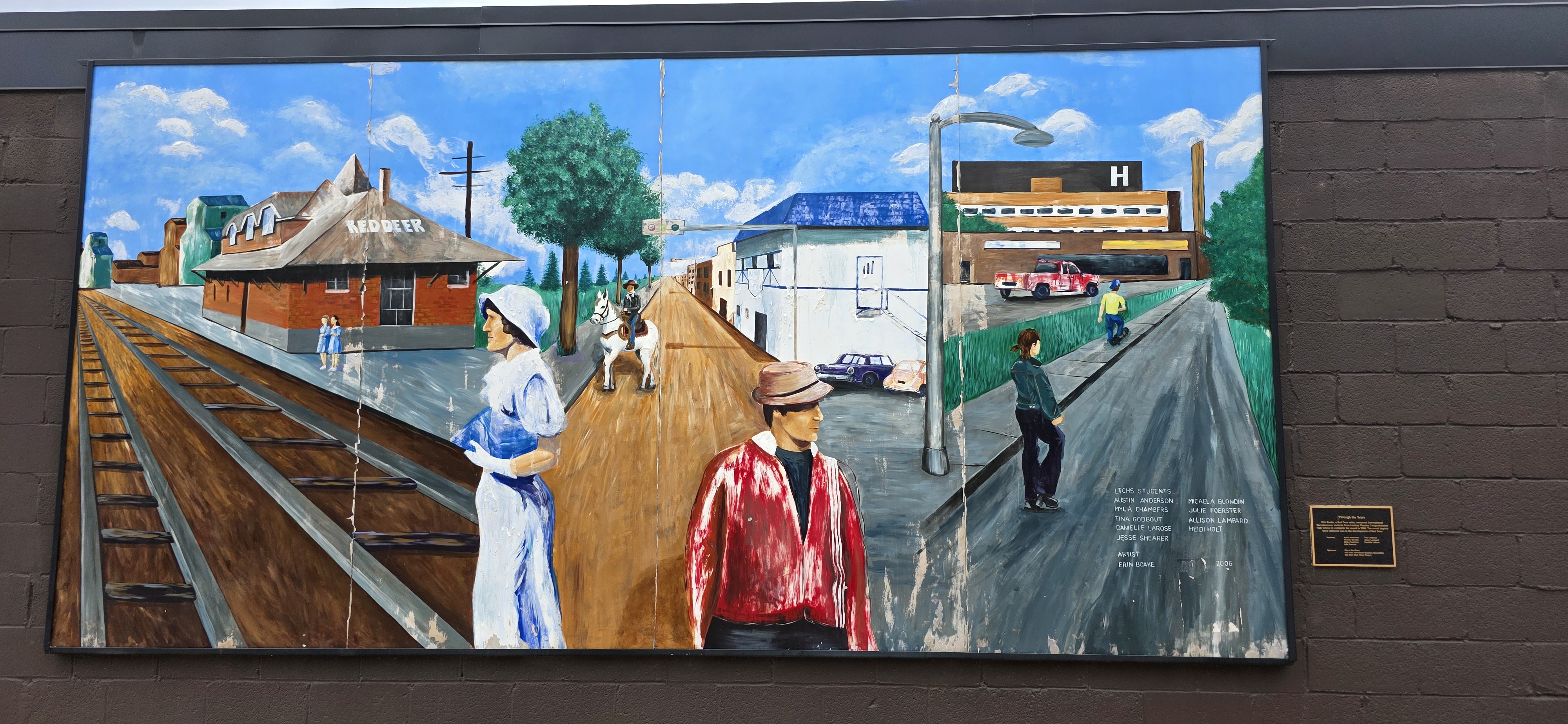 mural in Red Deer by artist unknown.