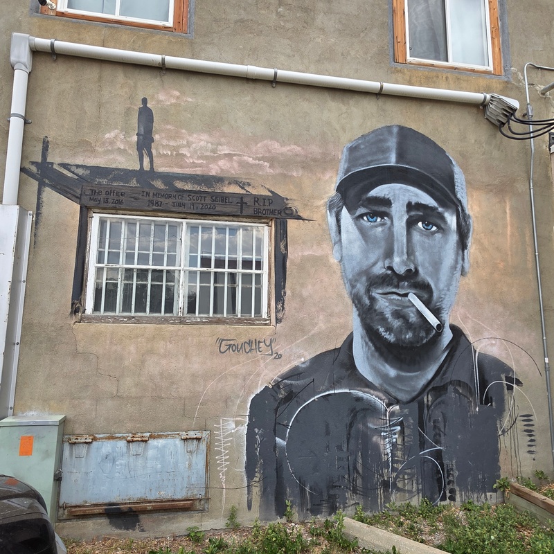 mural in Red Deer by artist unknown.