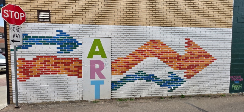mural in Red Deer by artist unknown.