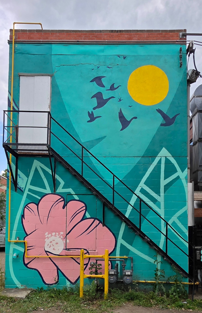 mural in Red Deer by artist unknown.