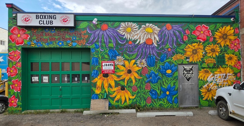 mural in Red Deer by artist Colin Farnan.