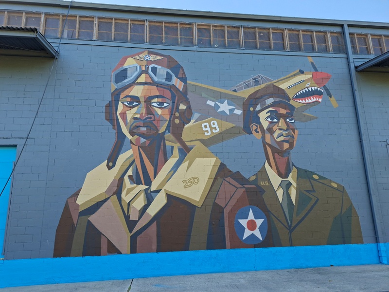 mural in Rantoul by artist Dwight White II.