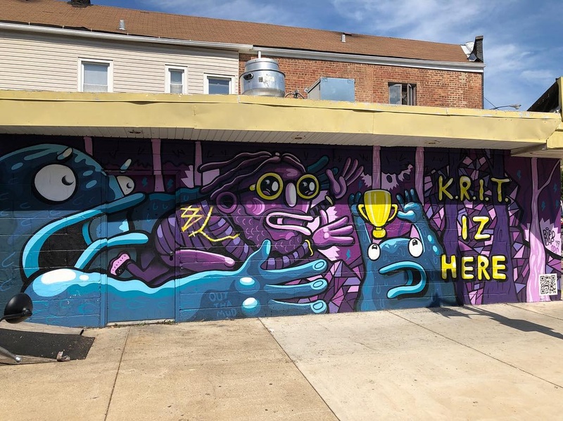 mural in Chicago by artist Birdcap.