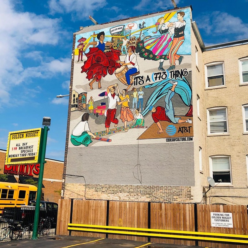 mural in Chicago by artist Sam Kirk.