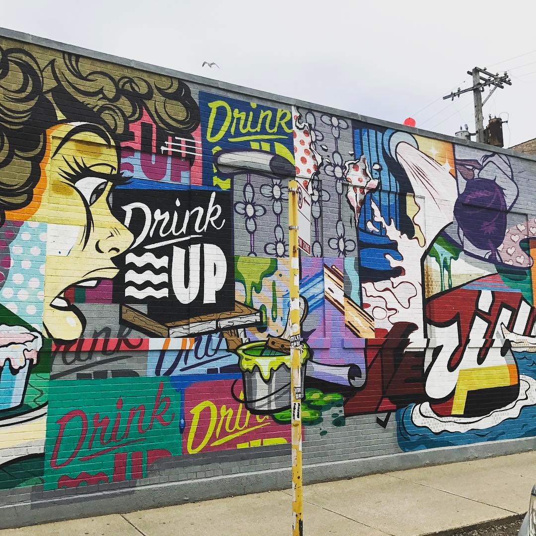 mural in Chicago by artist POSE.