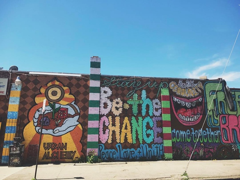 mural in Columbus by artist unknown.