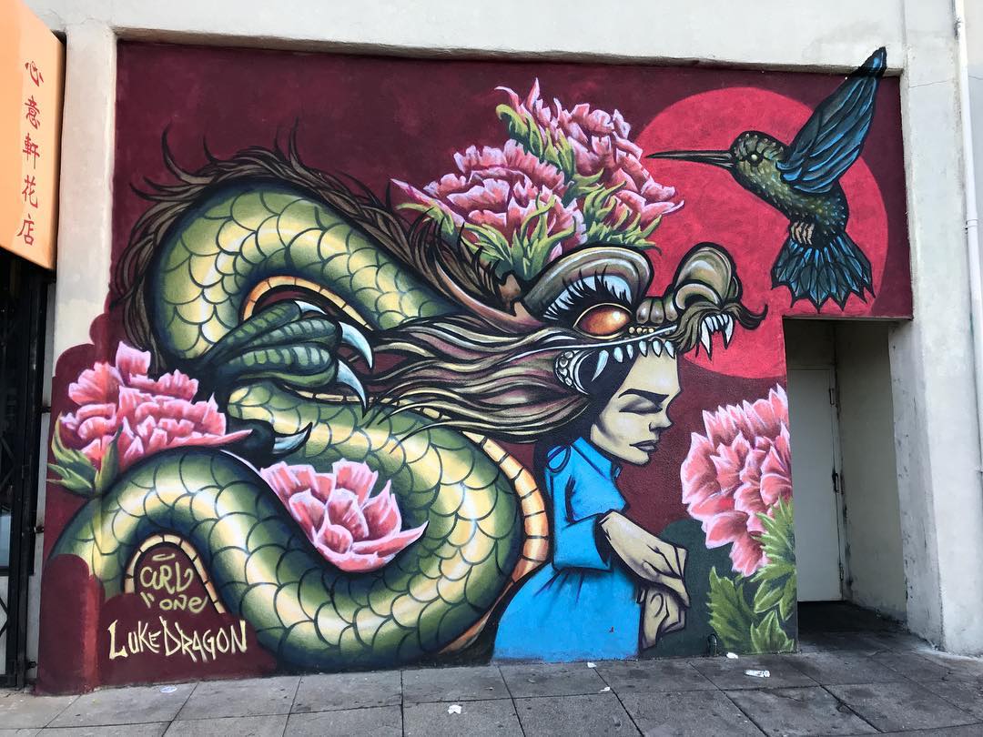 mural in Oakland by artist Sam Flores.