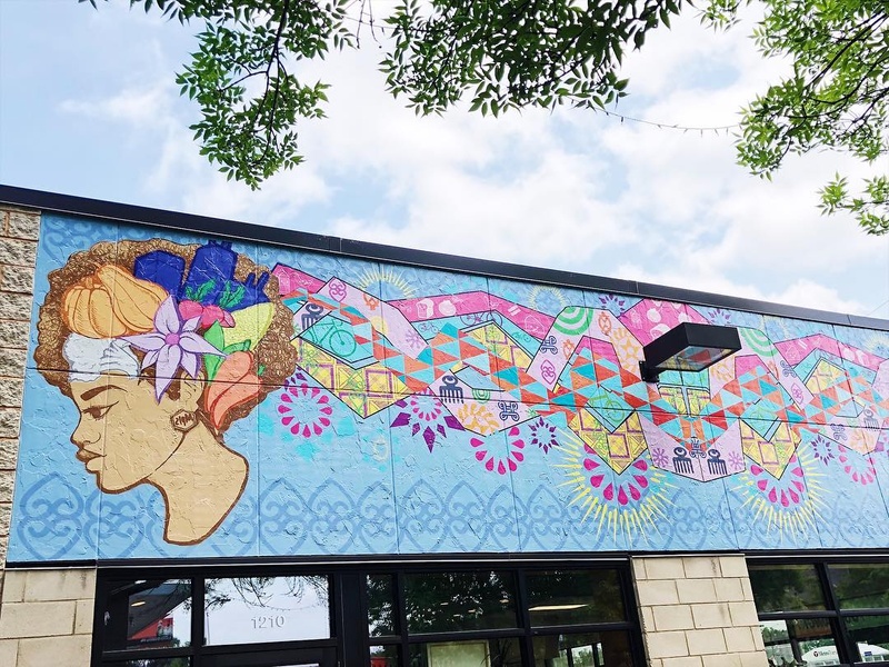 mural in Minneapolis by artist Kayla Baribeau.