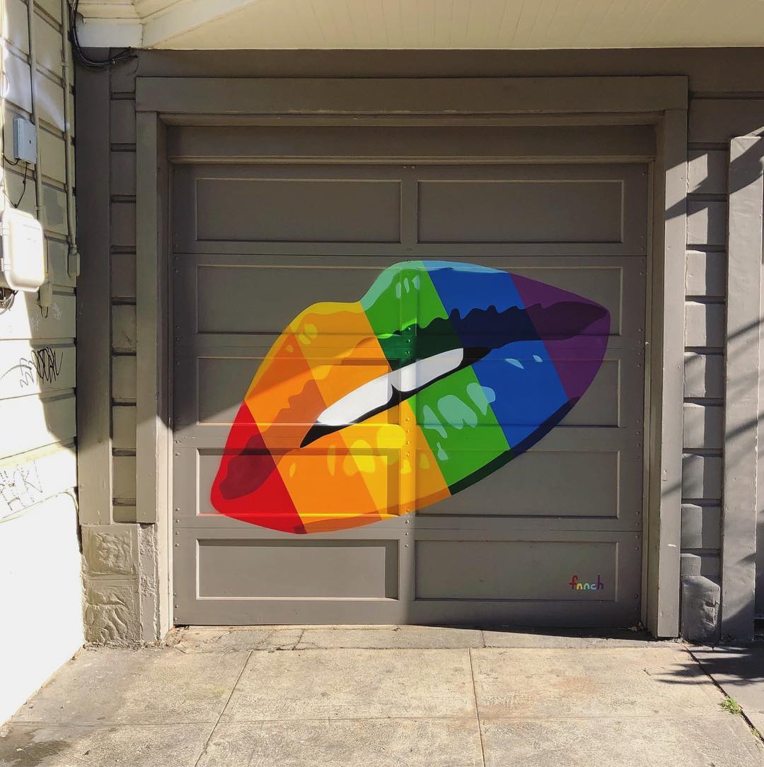mural in San Francisco by artist fnnch.