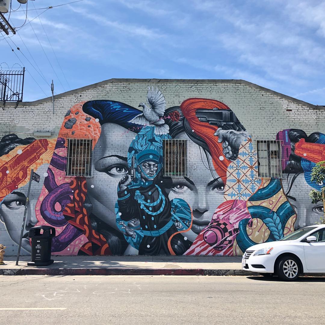 mural in Los Angeles by artist Tristan Eaton.
