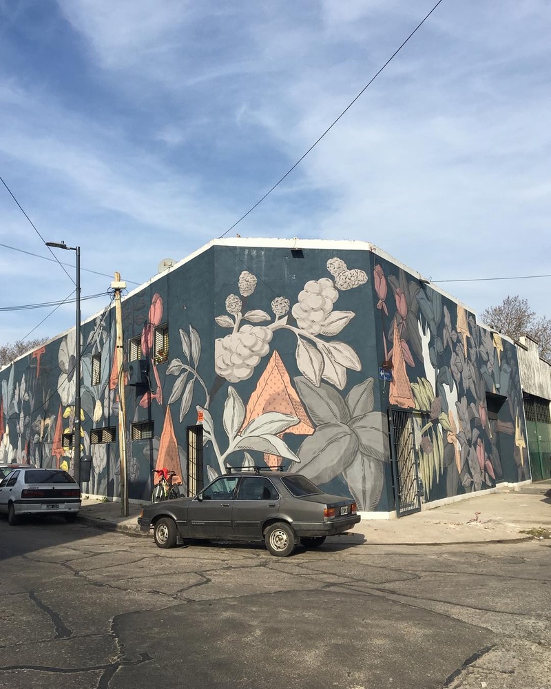 mural in Buenos Aires by artist Pastel.