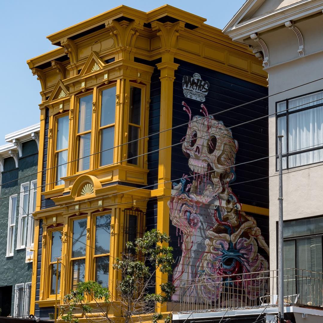 mural in San Francisco by artist Nychos.