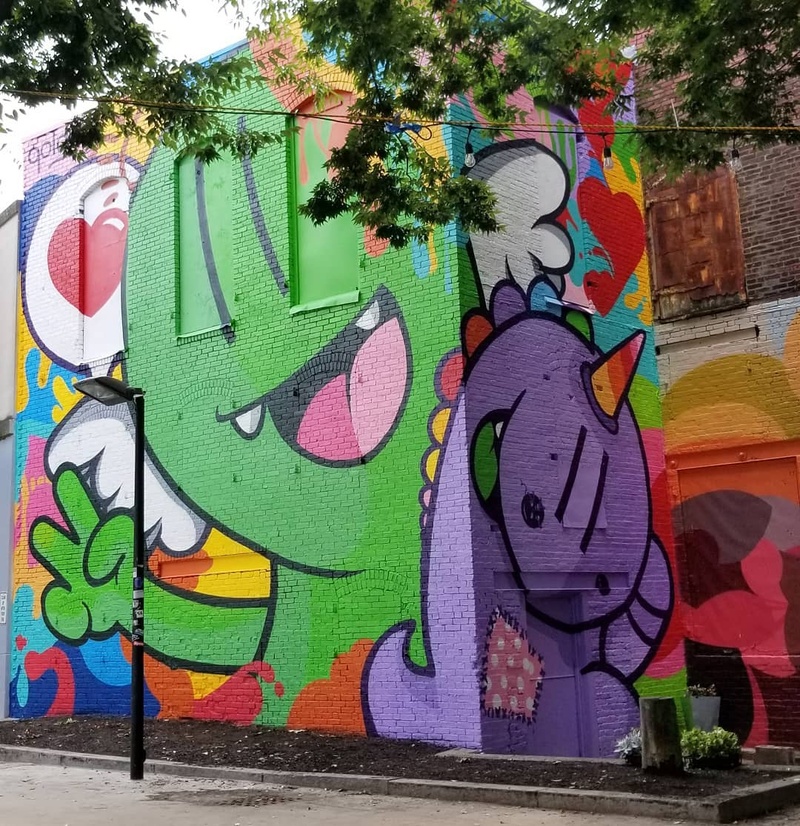 mural in Lynn by artist Golden.