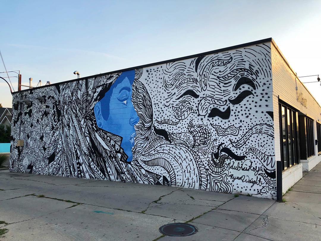 mural in Detroit by artist Ndubisi Okoye.
