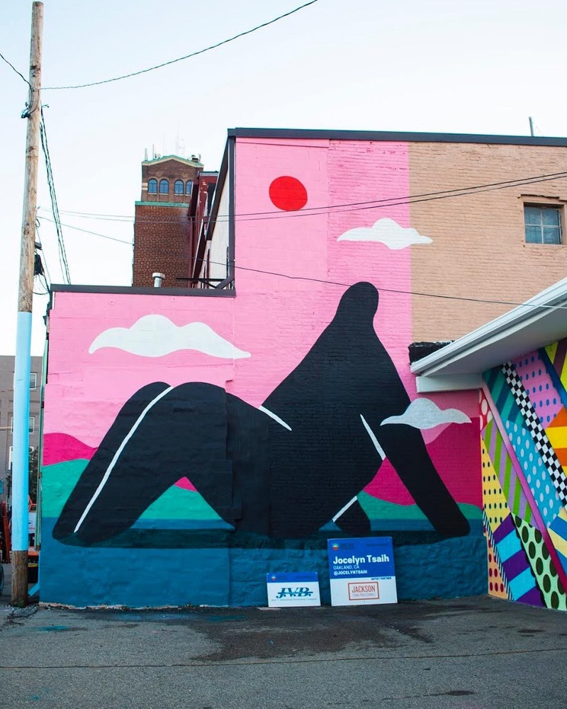 mural in Jackson by artist Jocelyn Tsaih.