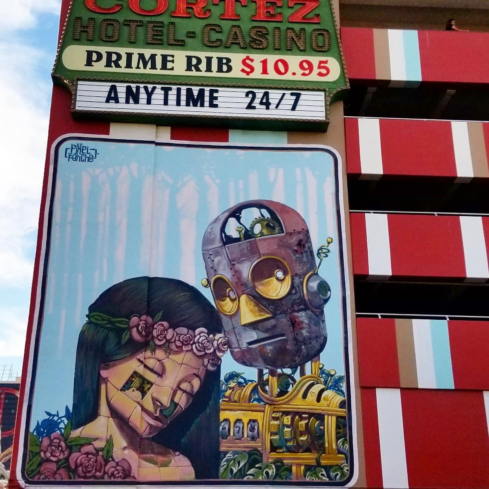 mural in Las Vegas by artist PixelPancho.