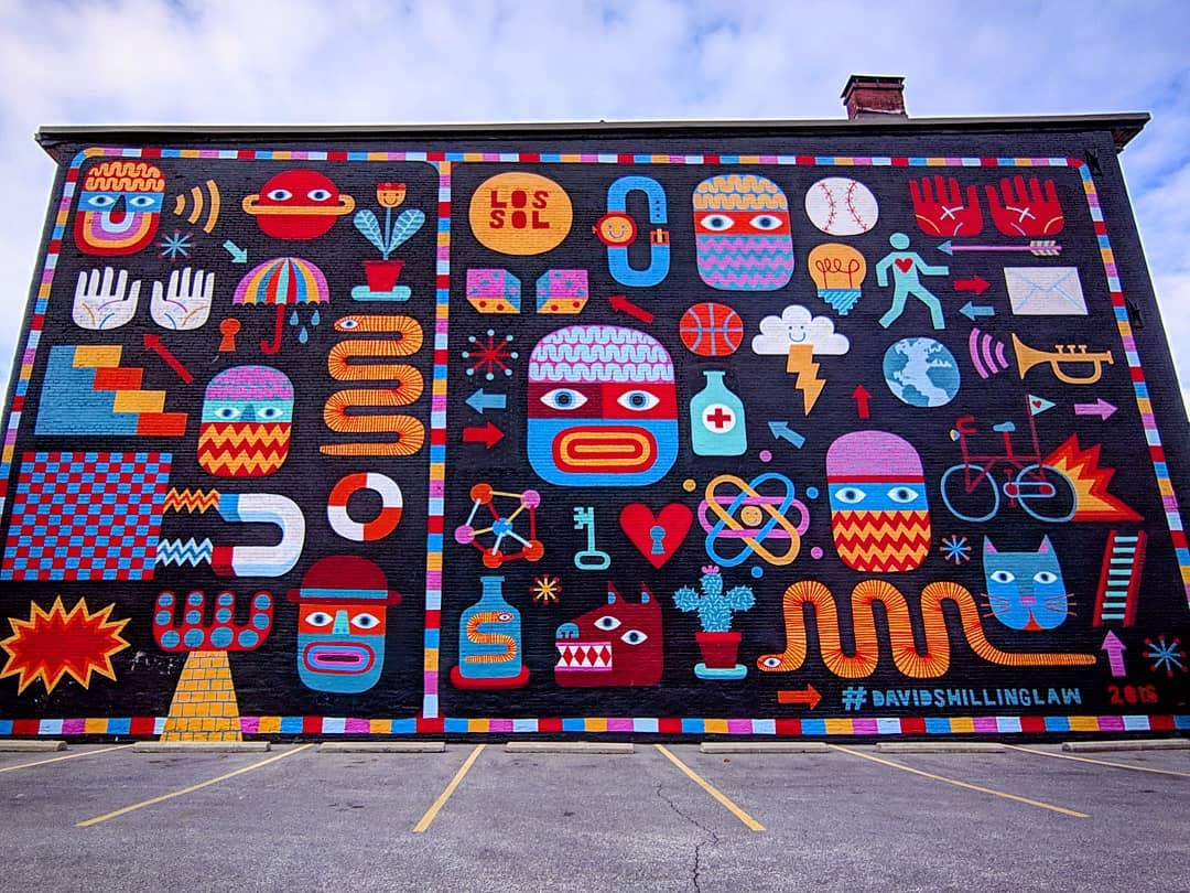 mural in Cleveland by artist David Shillinglaw.