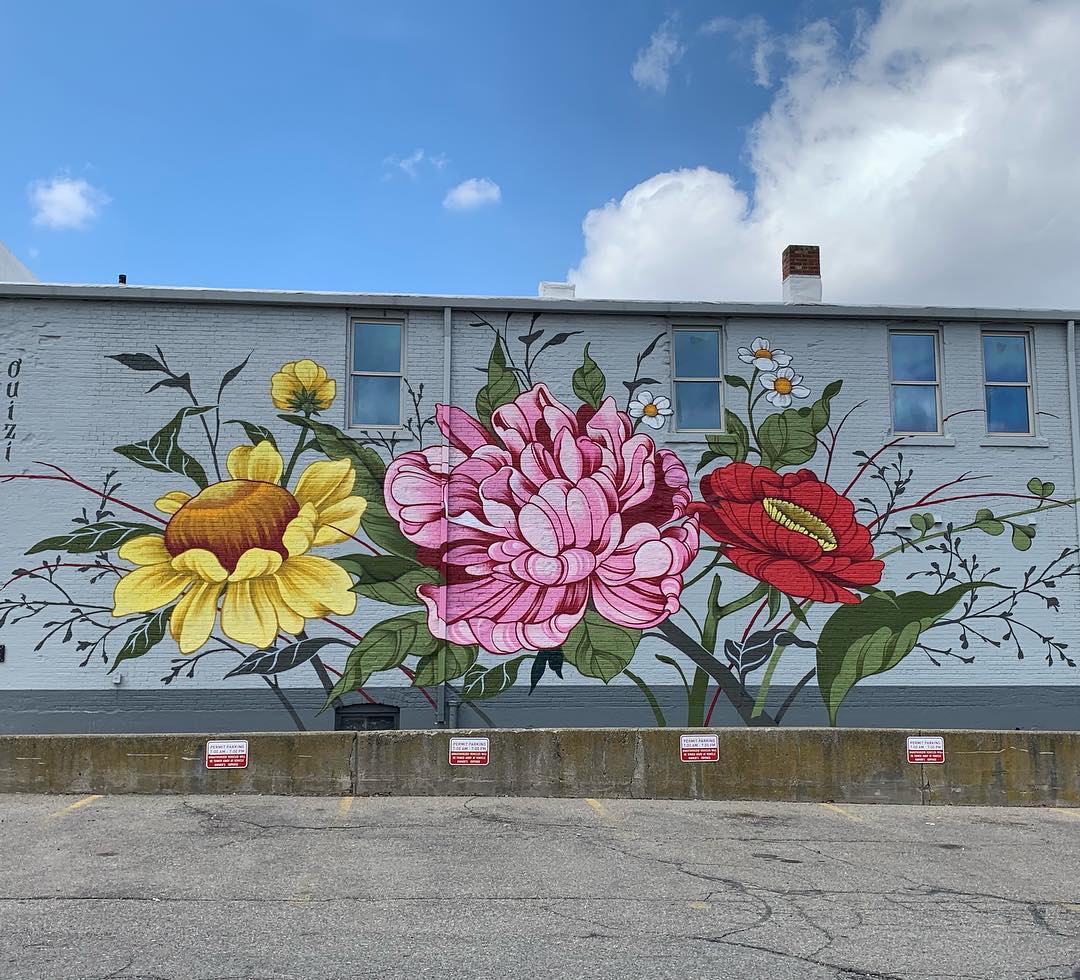 mural in Jackson by artist Ouizi.