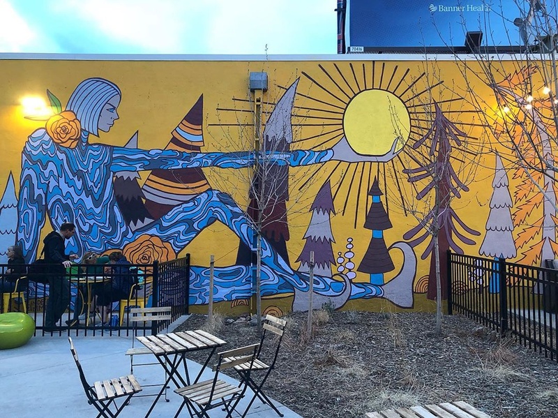 mural in Fort Collins by artist Lindee Zimmer.