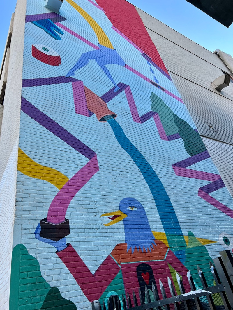 mural in Charlotte by artist Caitlin McDonagh.