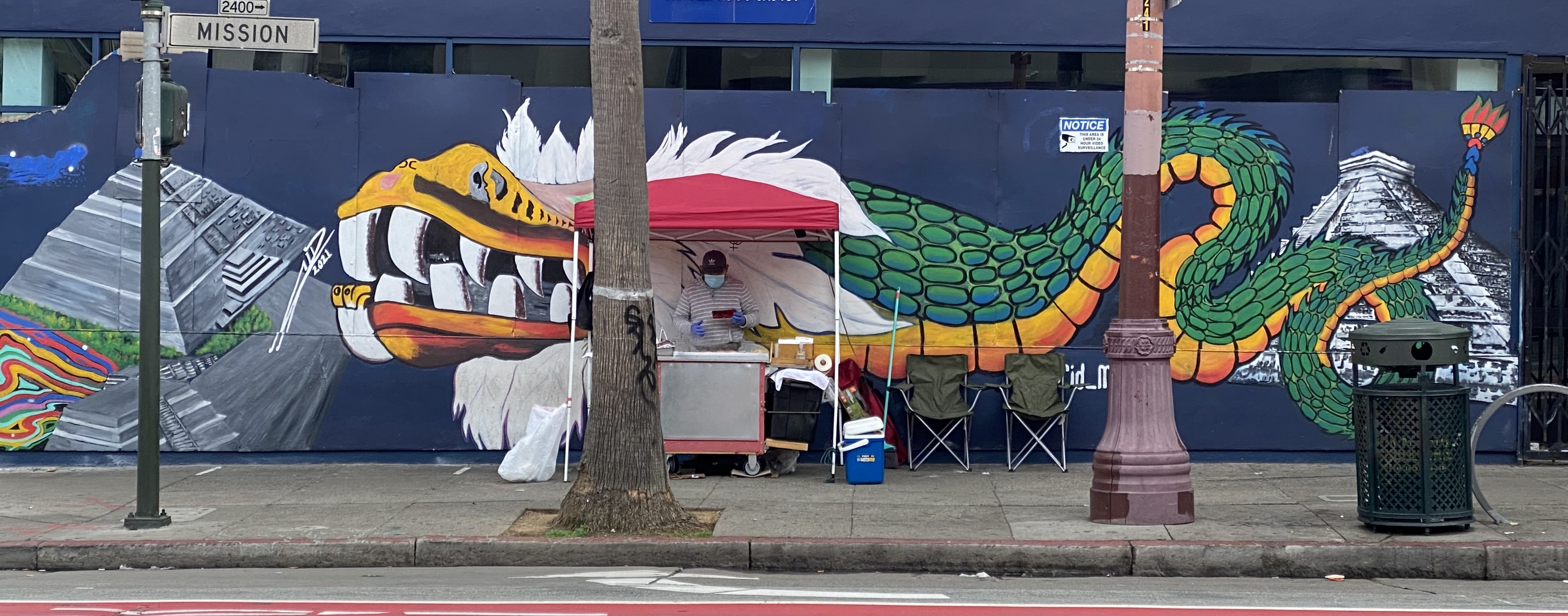 mural in San Francisco by artist unknown.