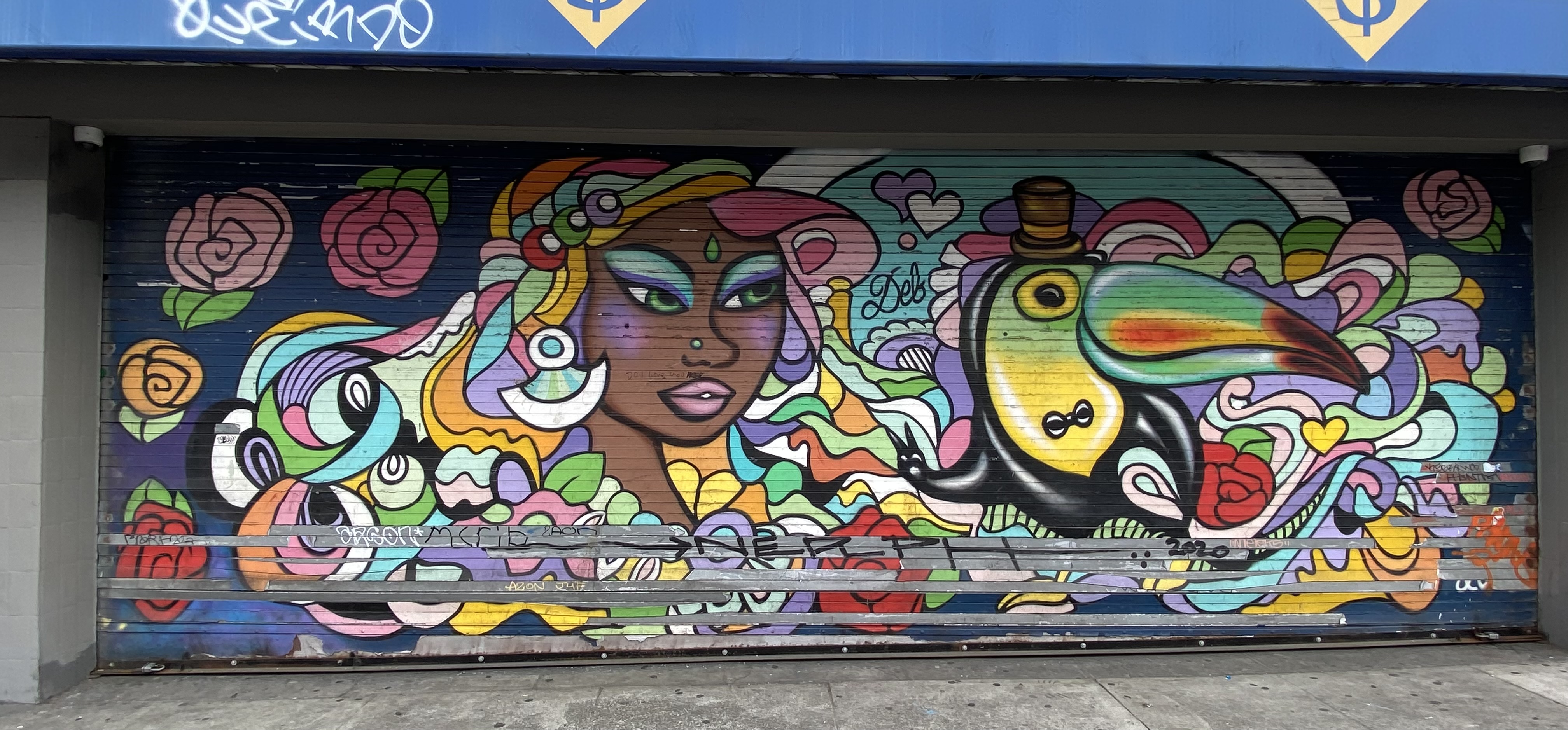 mural in San Francisco by artist Deb.