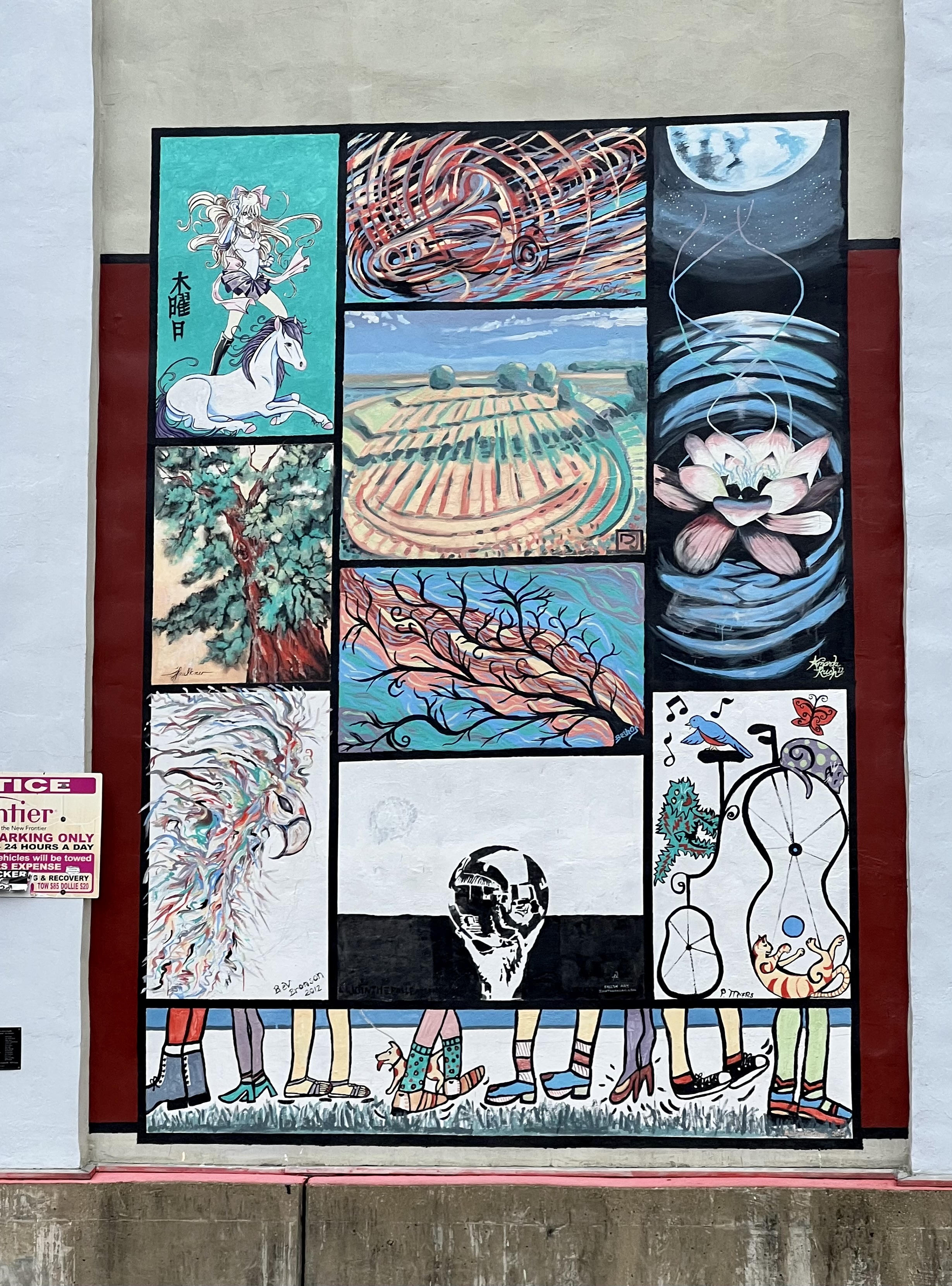 mural in Bloomington by artist unknown.