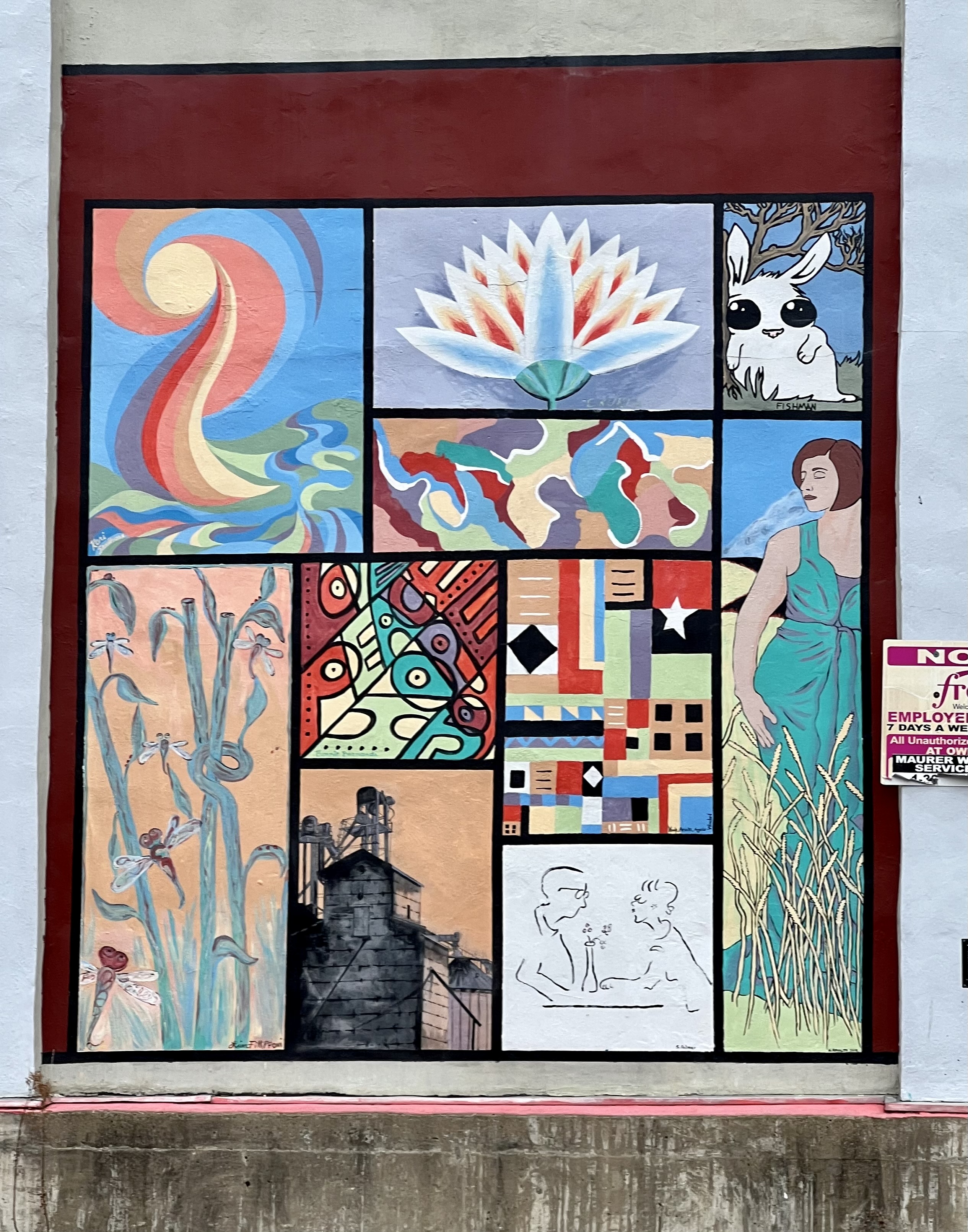 mural in Bloomington by artist unknown.