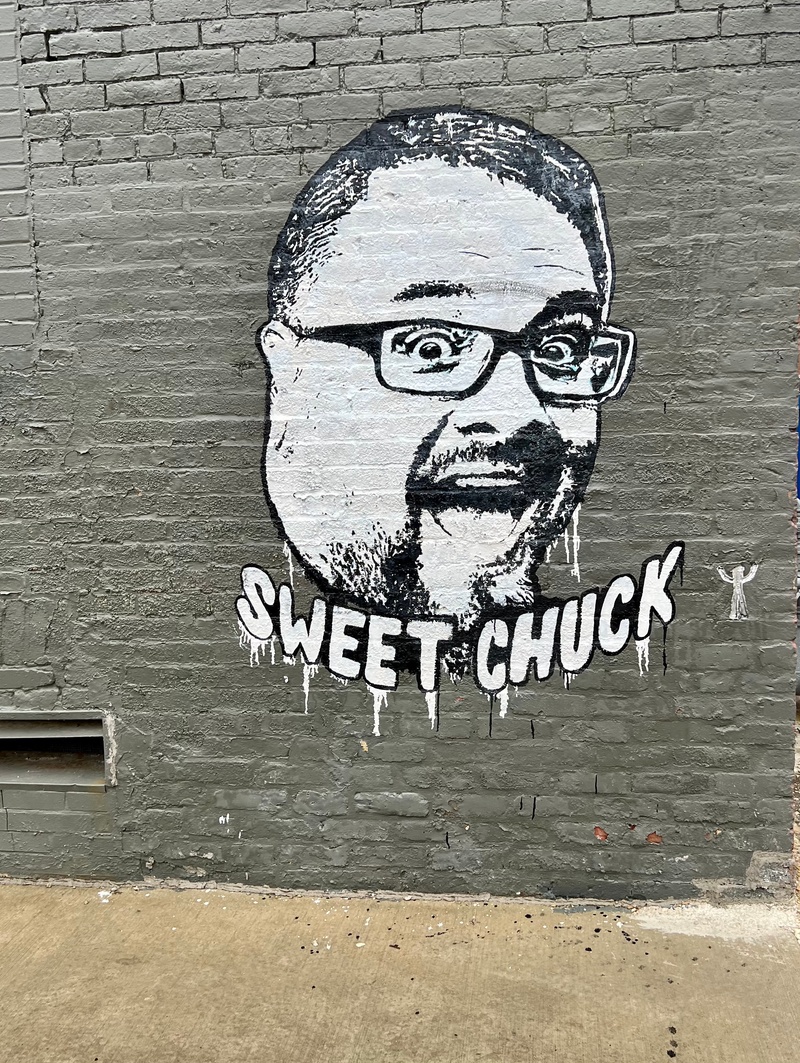 mural in Bloomington by artist unknown.