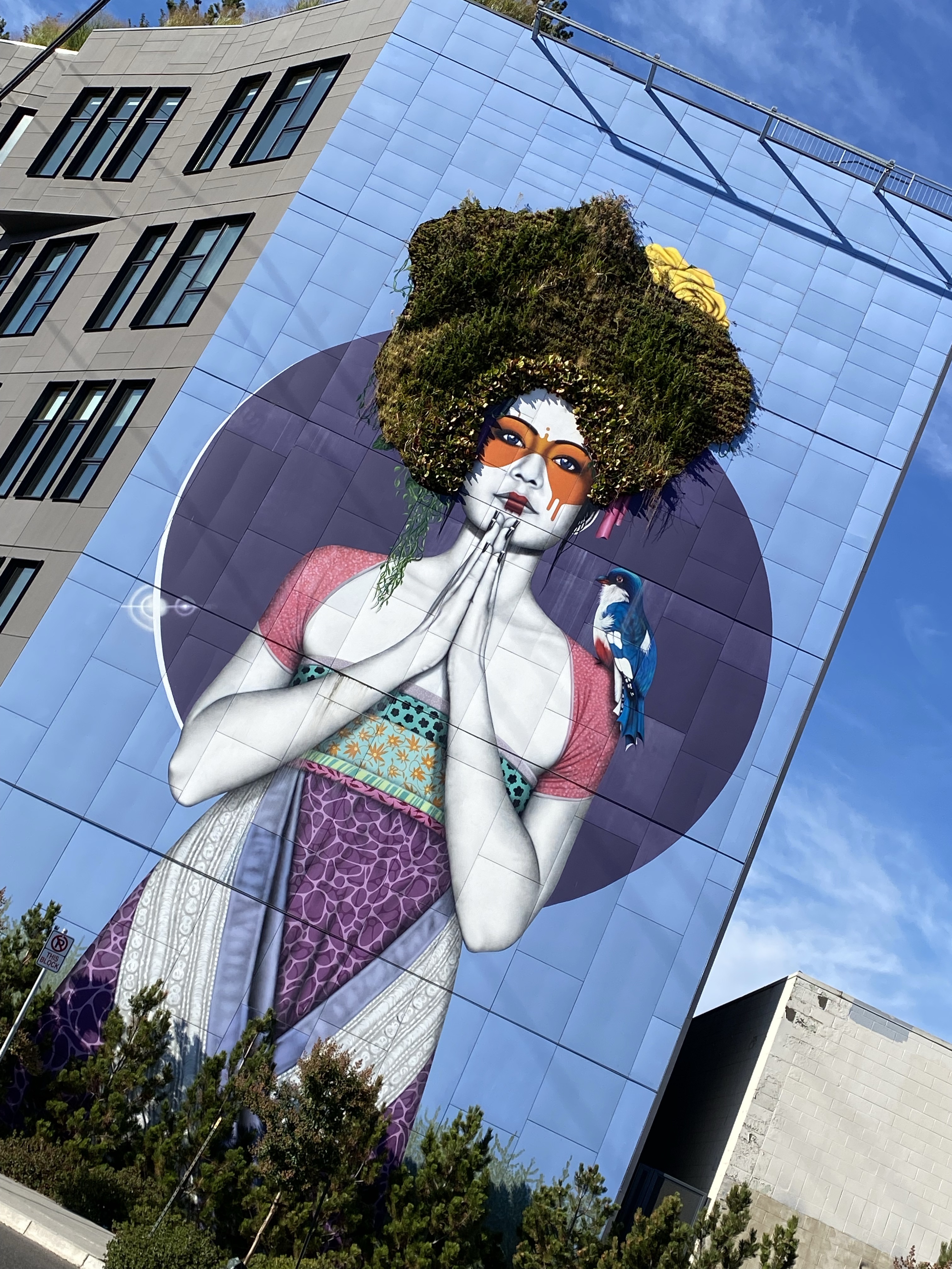 mural in Portland by artist Fin Dac.