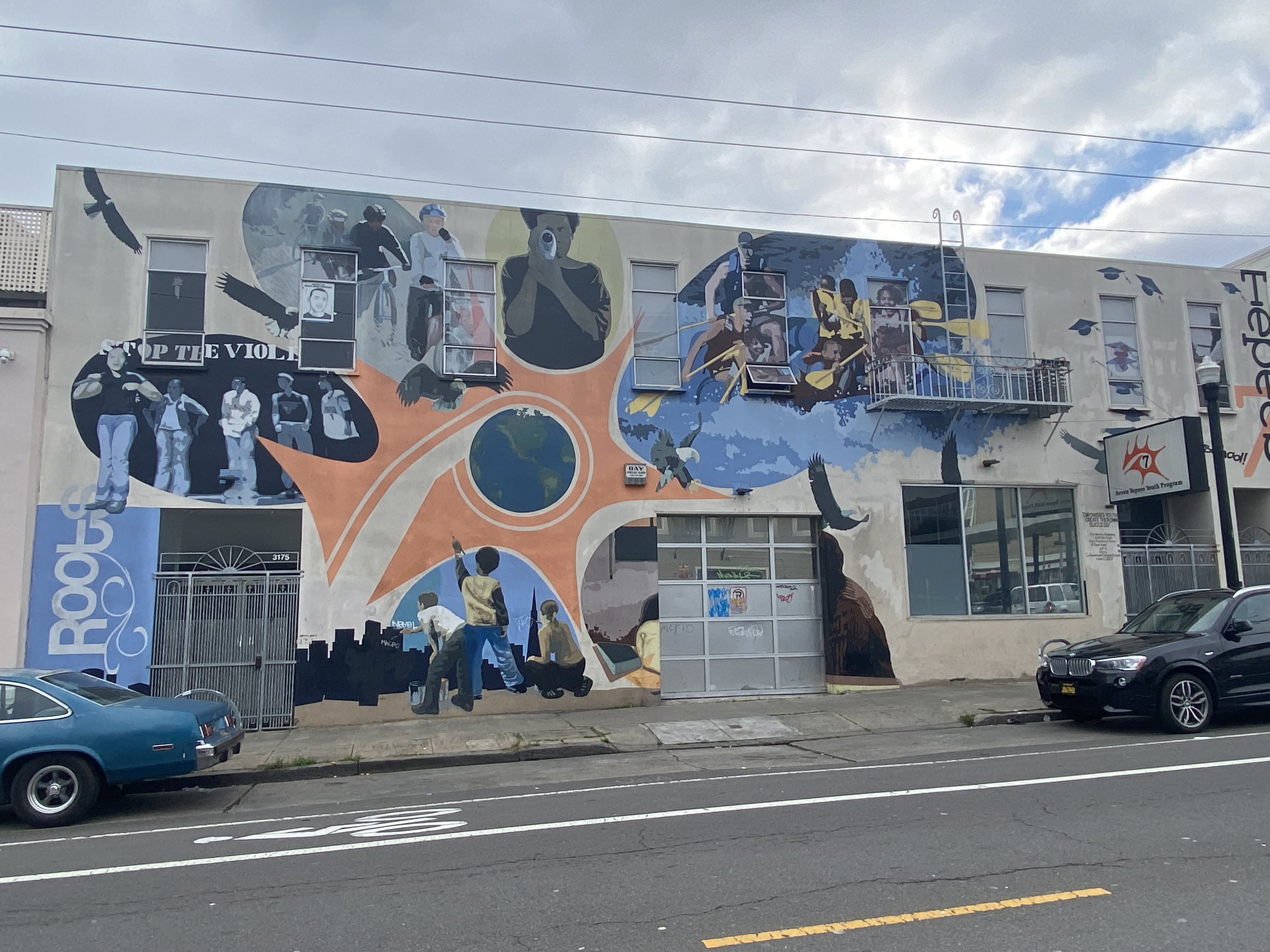 mural in San Francisco by artist unknown.