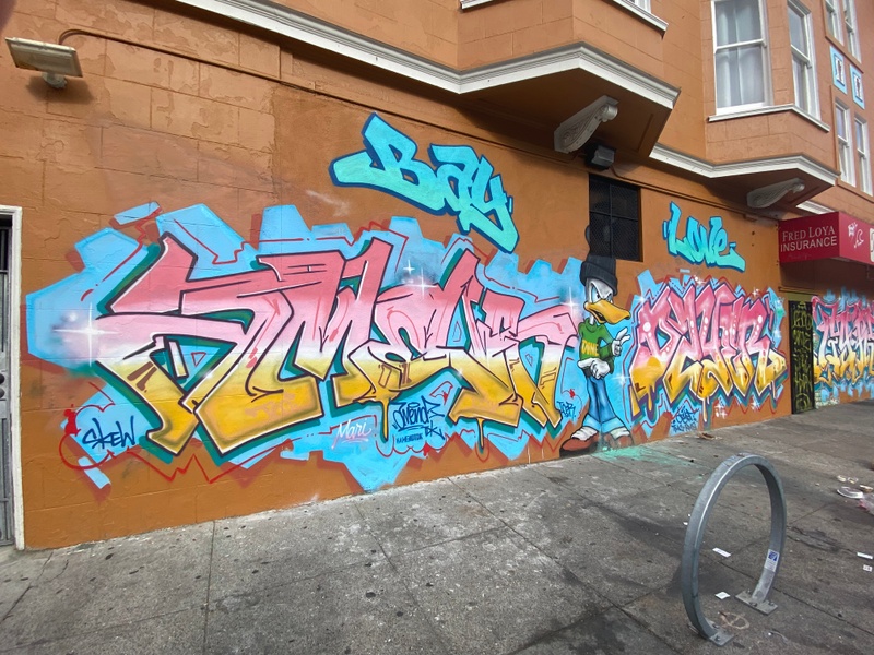 mural in San Francisco by artist unknown.