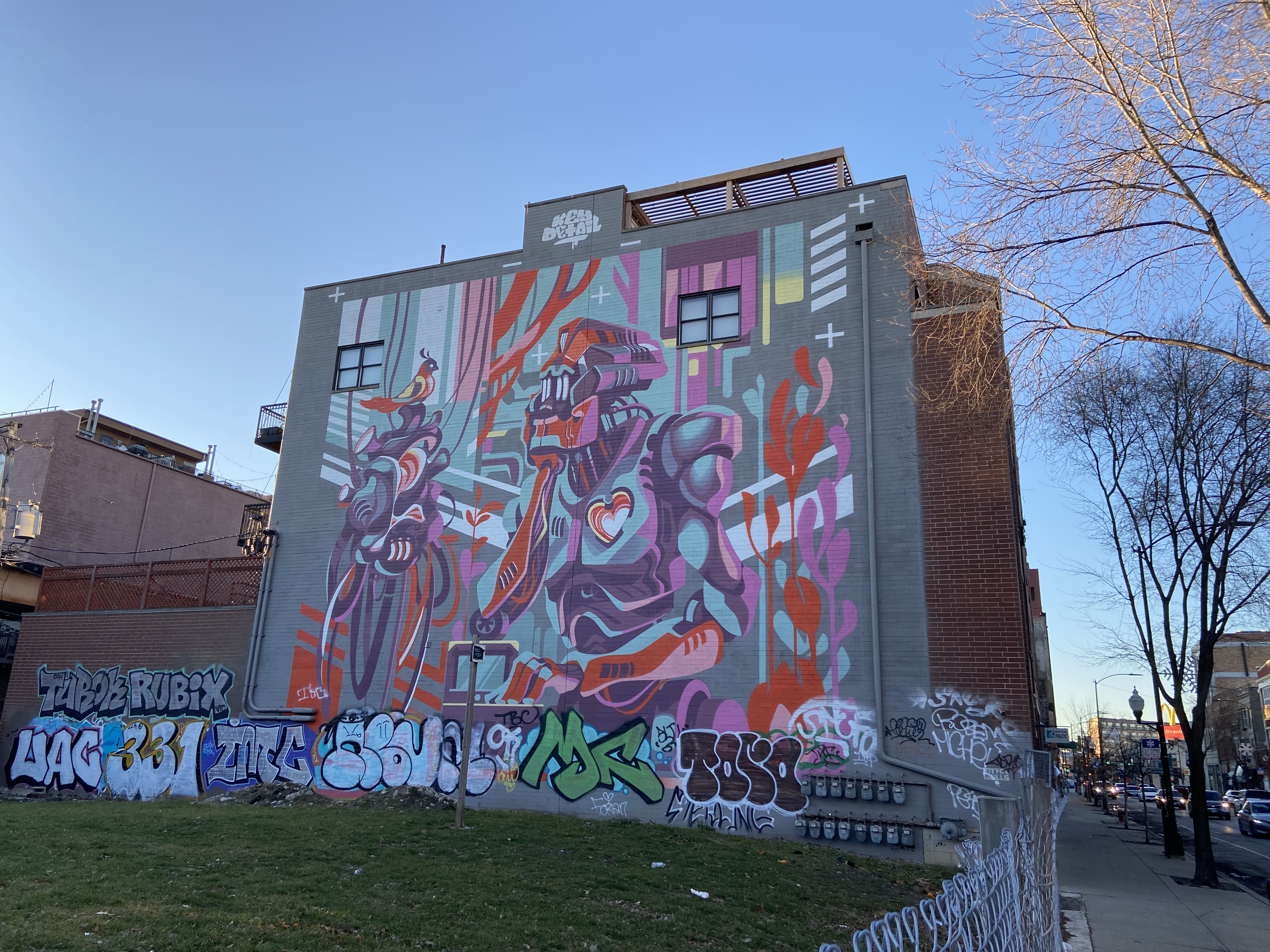 mural in Chicago by artist KEY DETAIL.