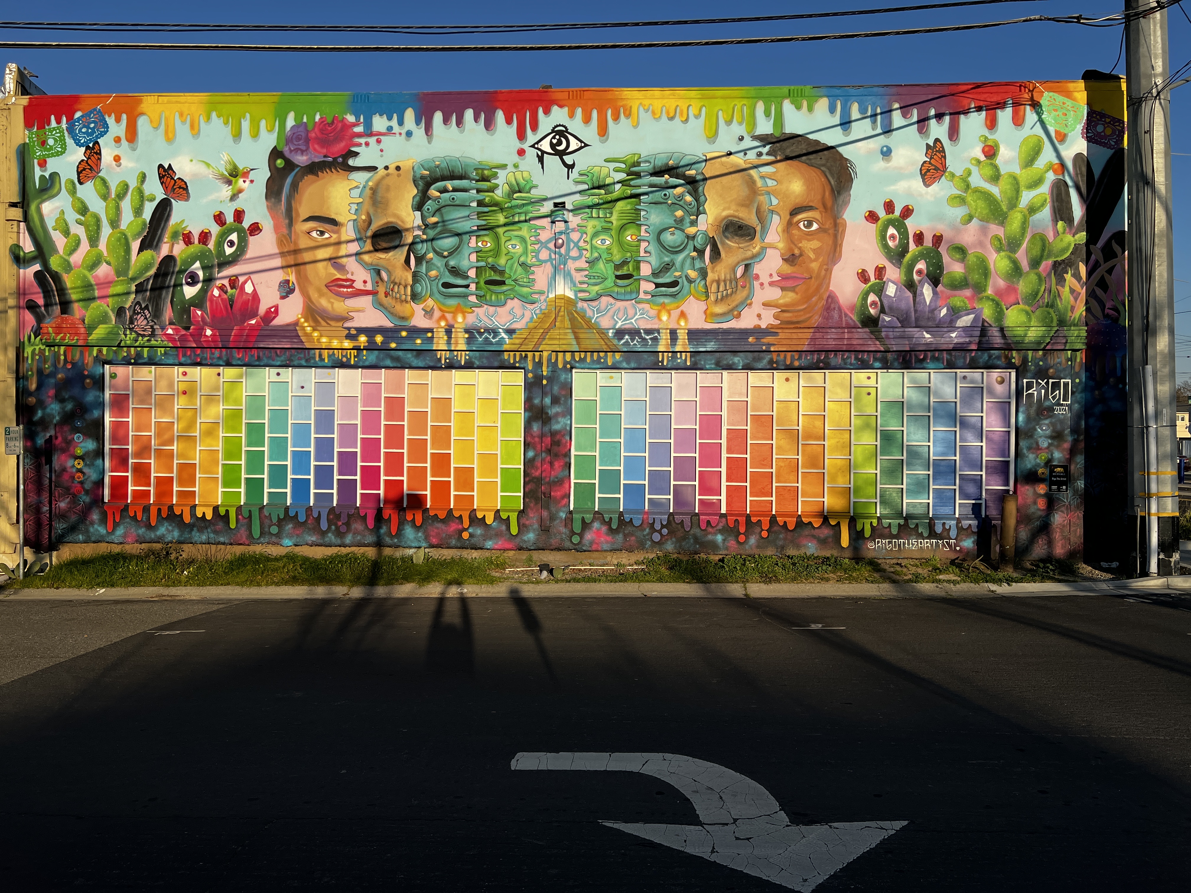 mural in Sacramento by artist unknown.