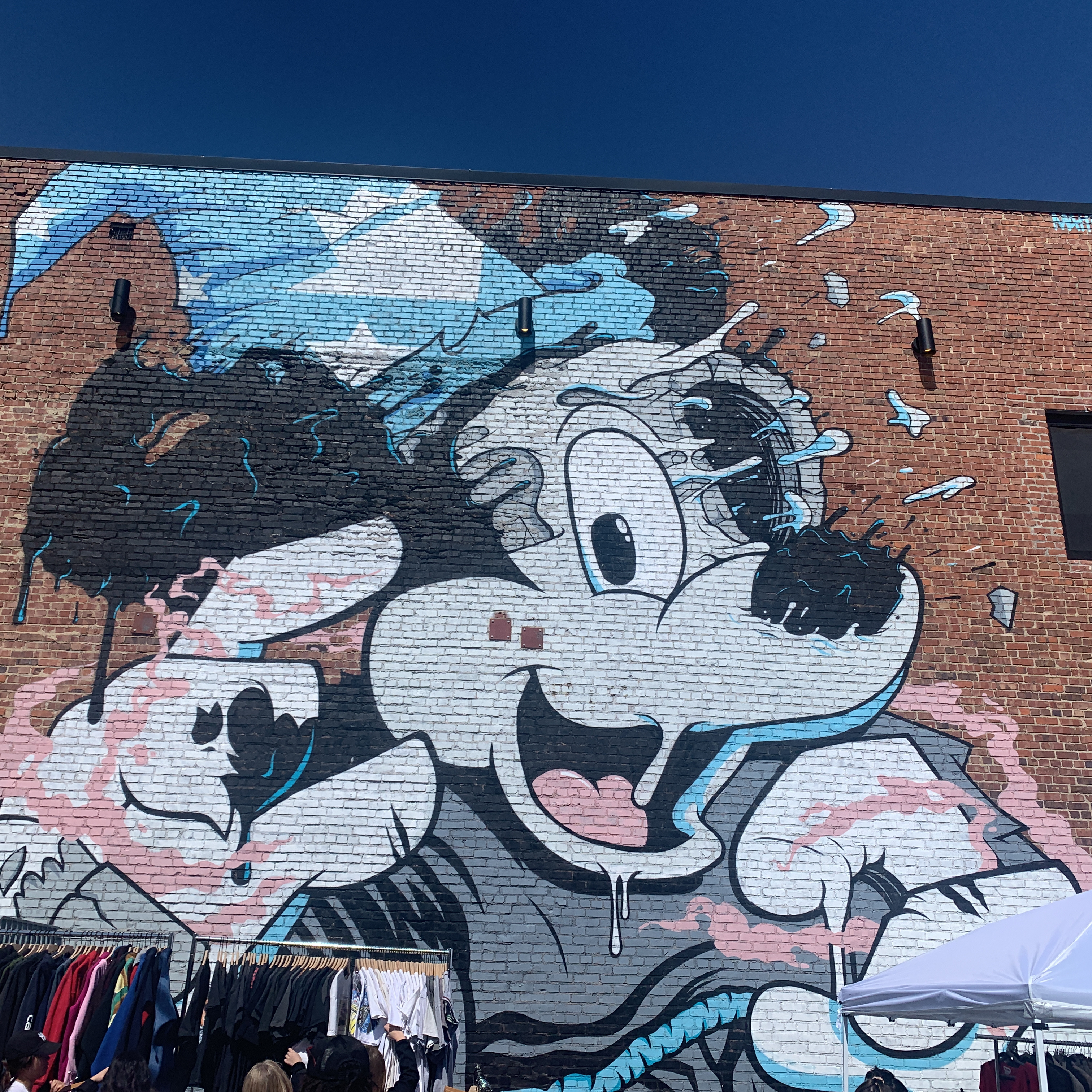 mural in Kansas City by artist Matt Gondek. Tagged: Mickey Mouse