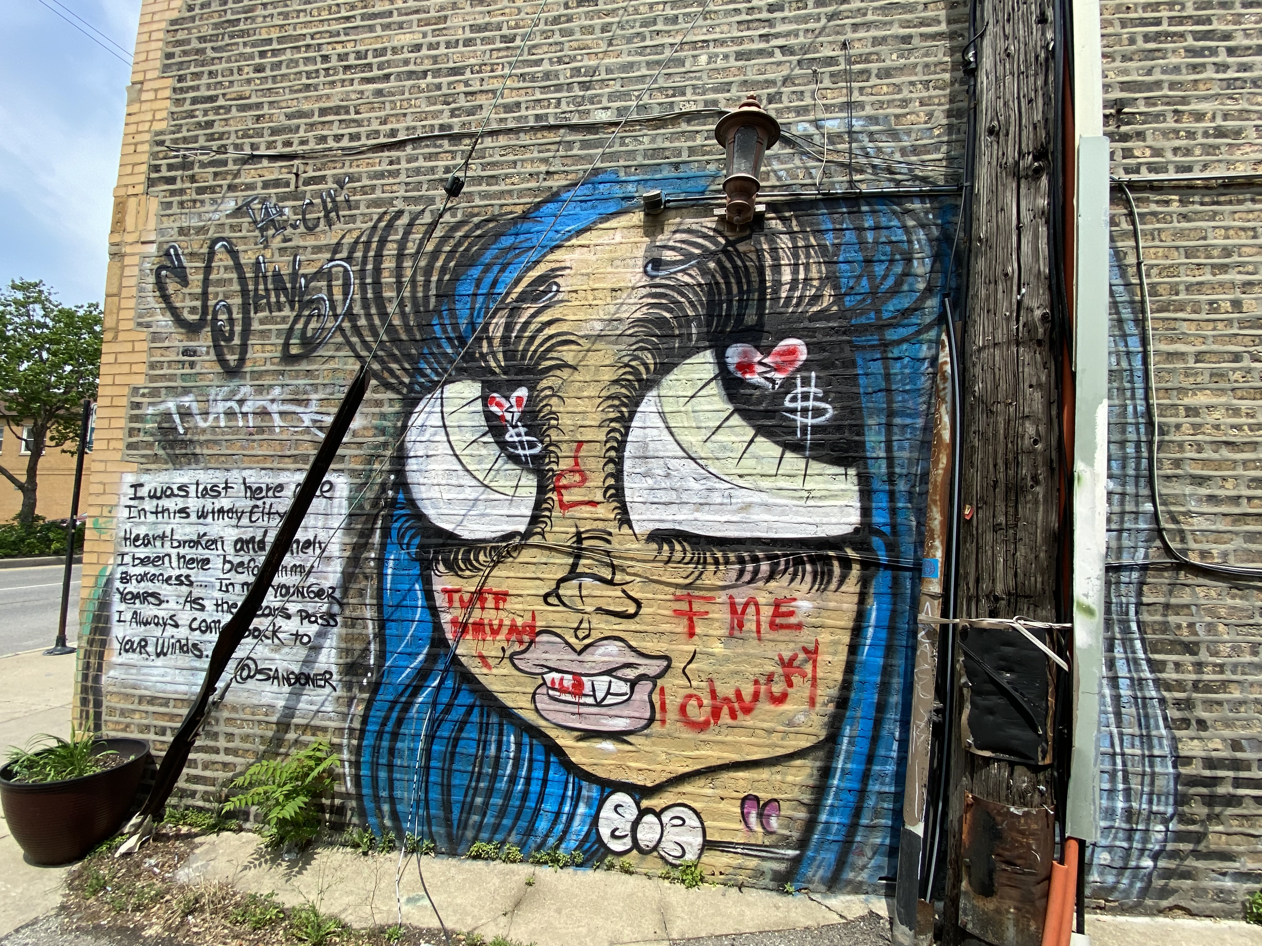 mural in Chicago by artist Sand One.