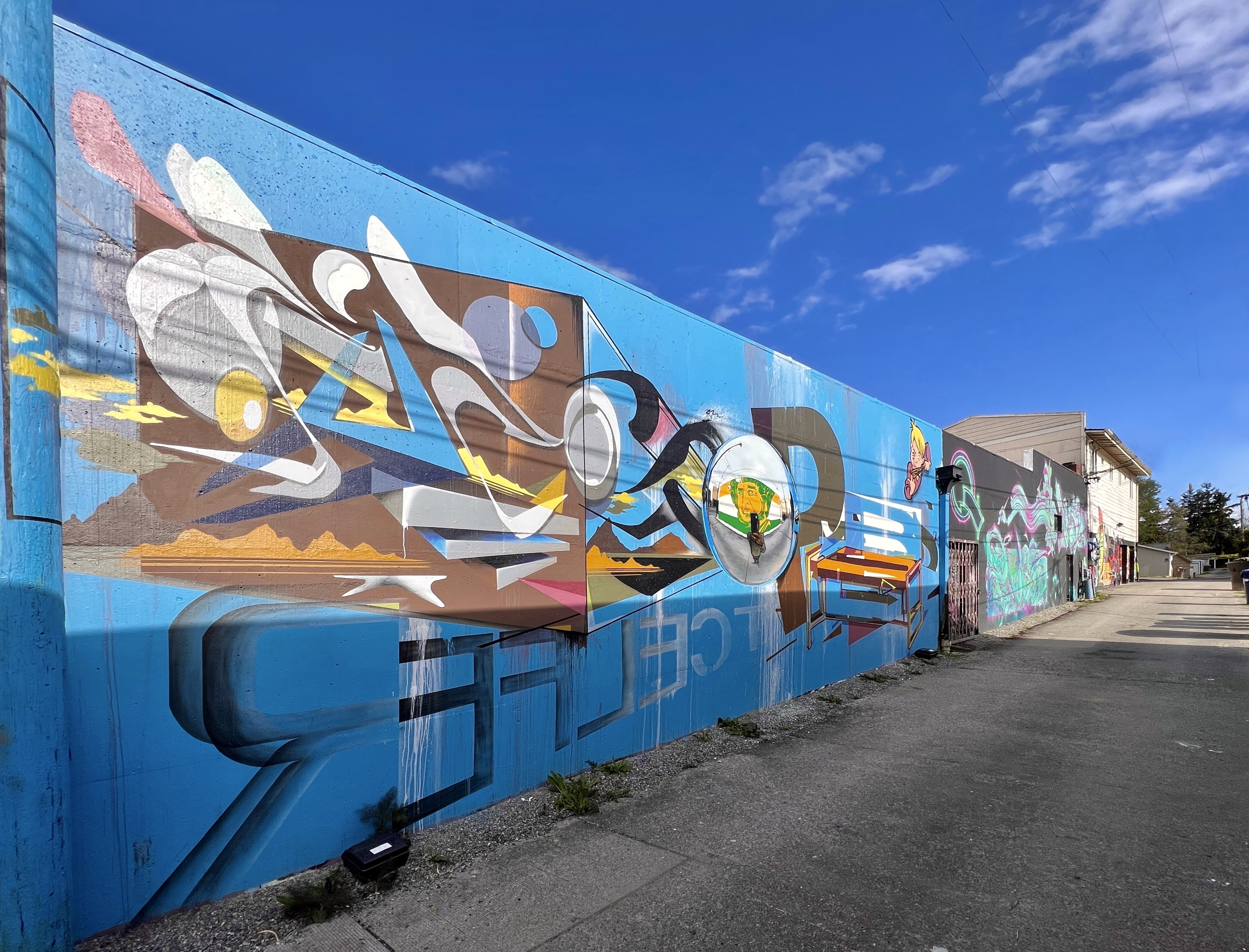 mural in Tacoma by artist unknown.