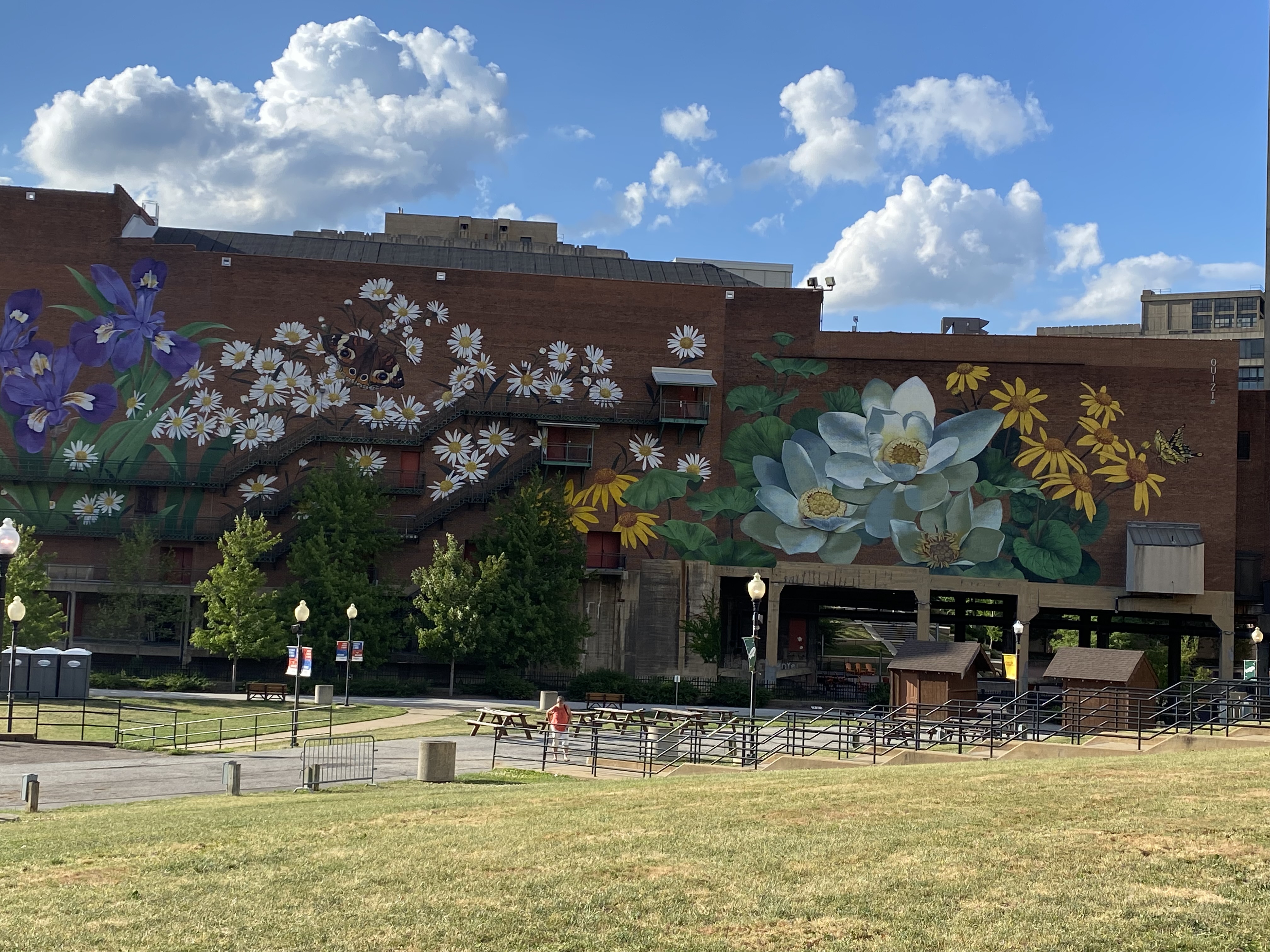 mural in Akron by artist Ouizi.