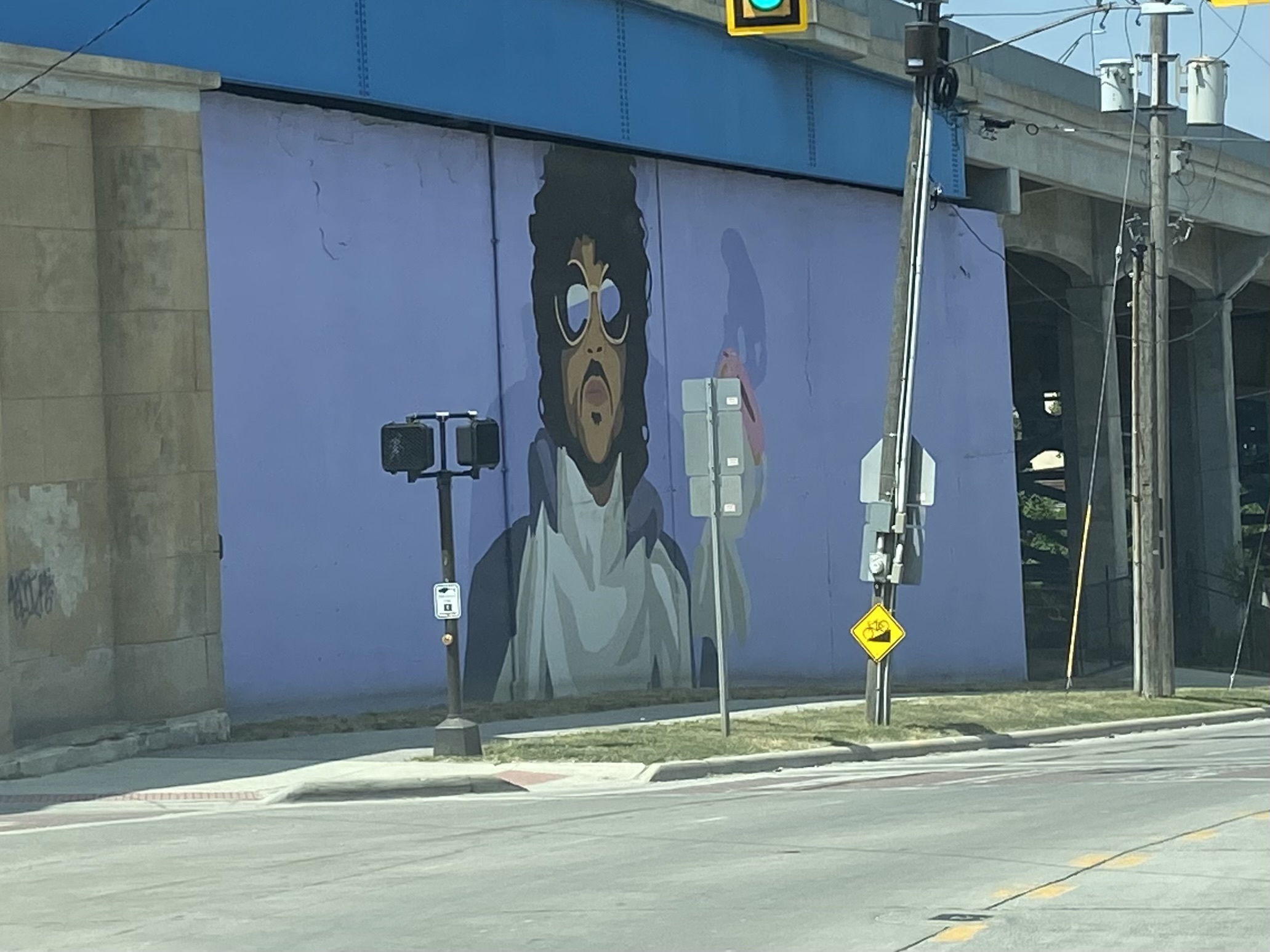 mural in Cleveland by artist Glen Infante. Tagged: music, Prince