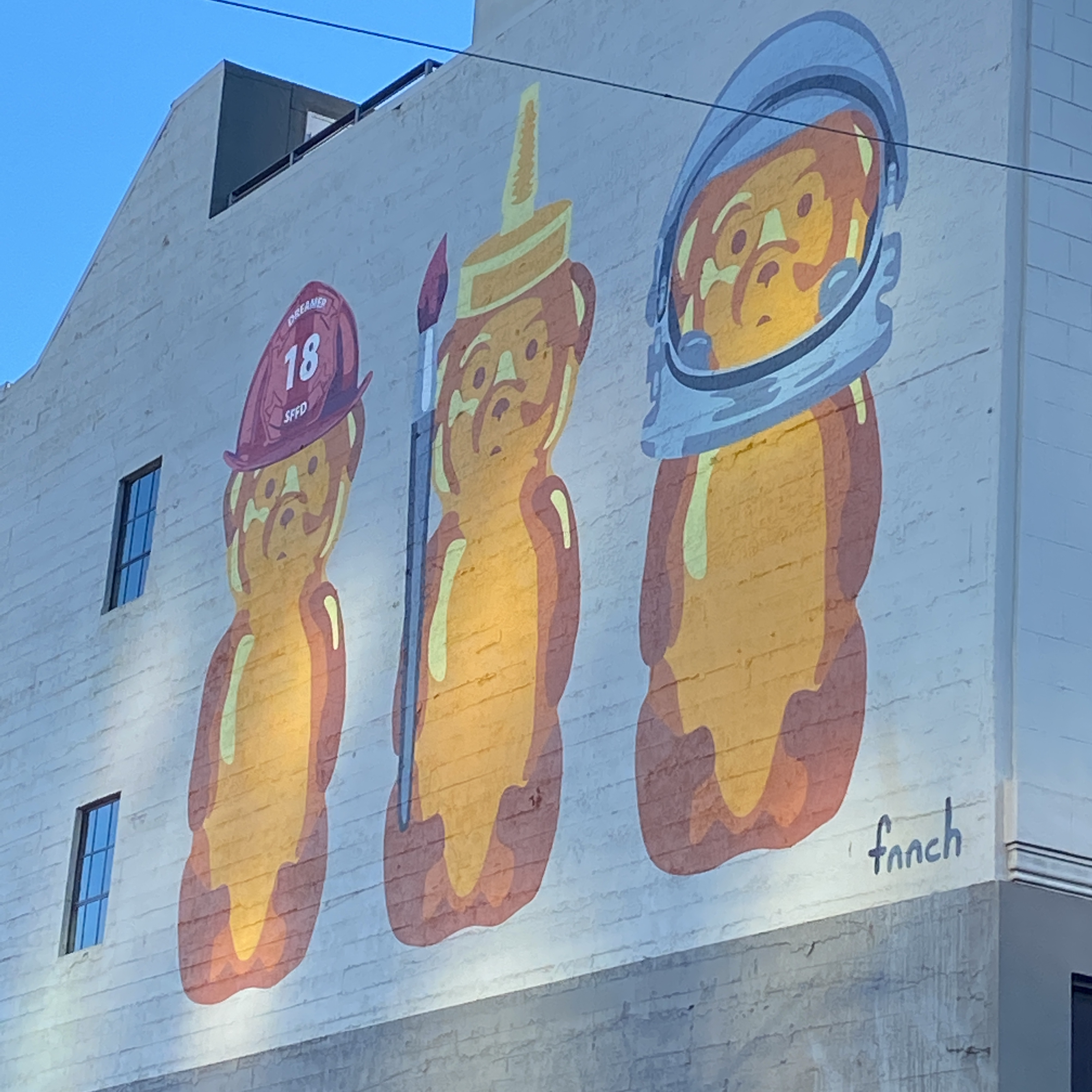 mural in San Francisco by artist fnnch.