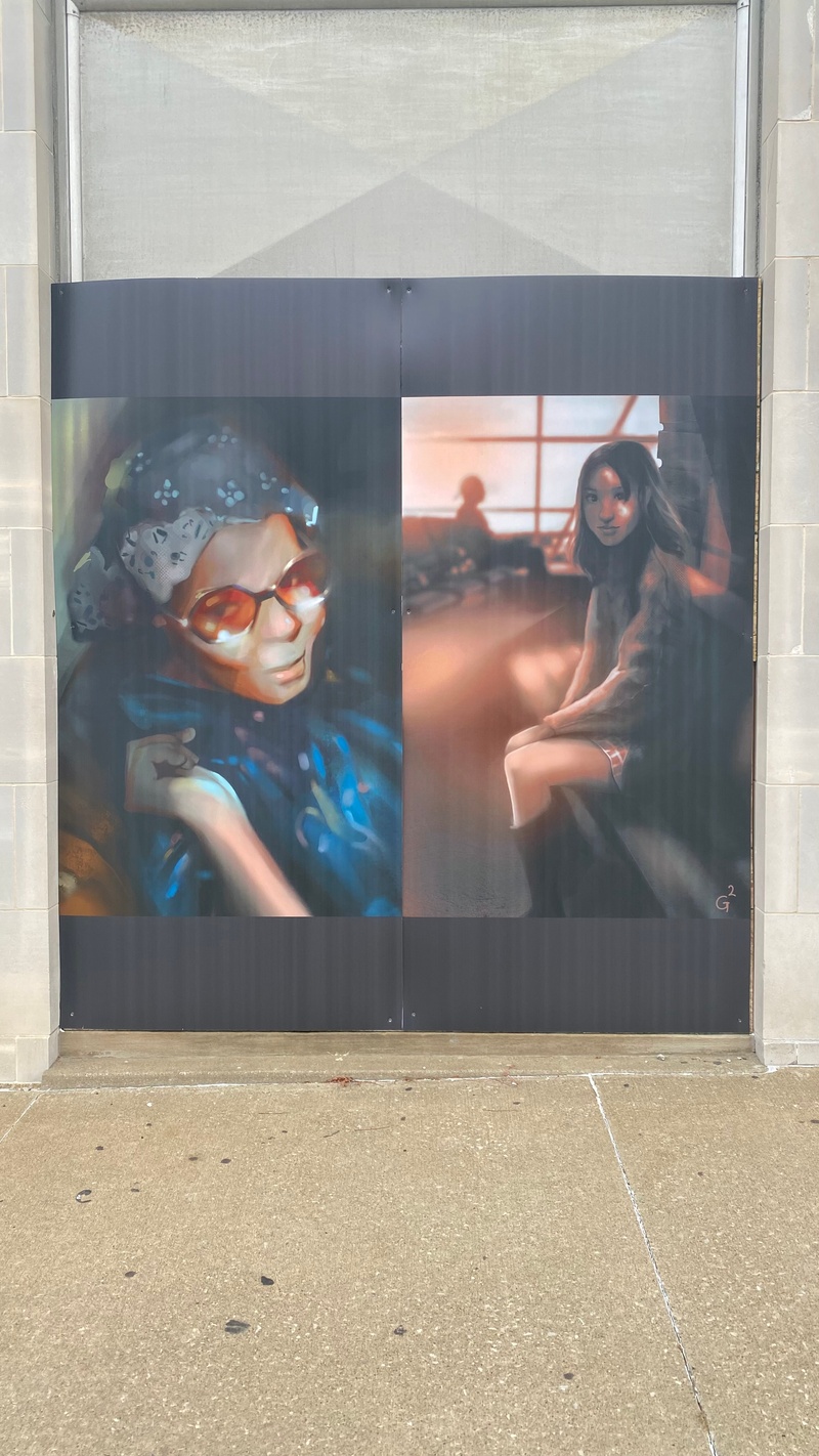 mural in Akron by artist unknown.