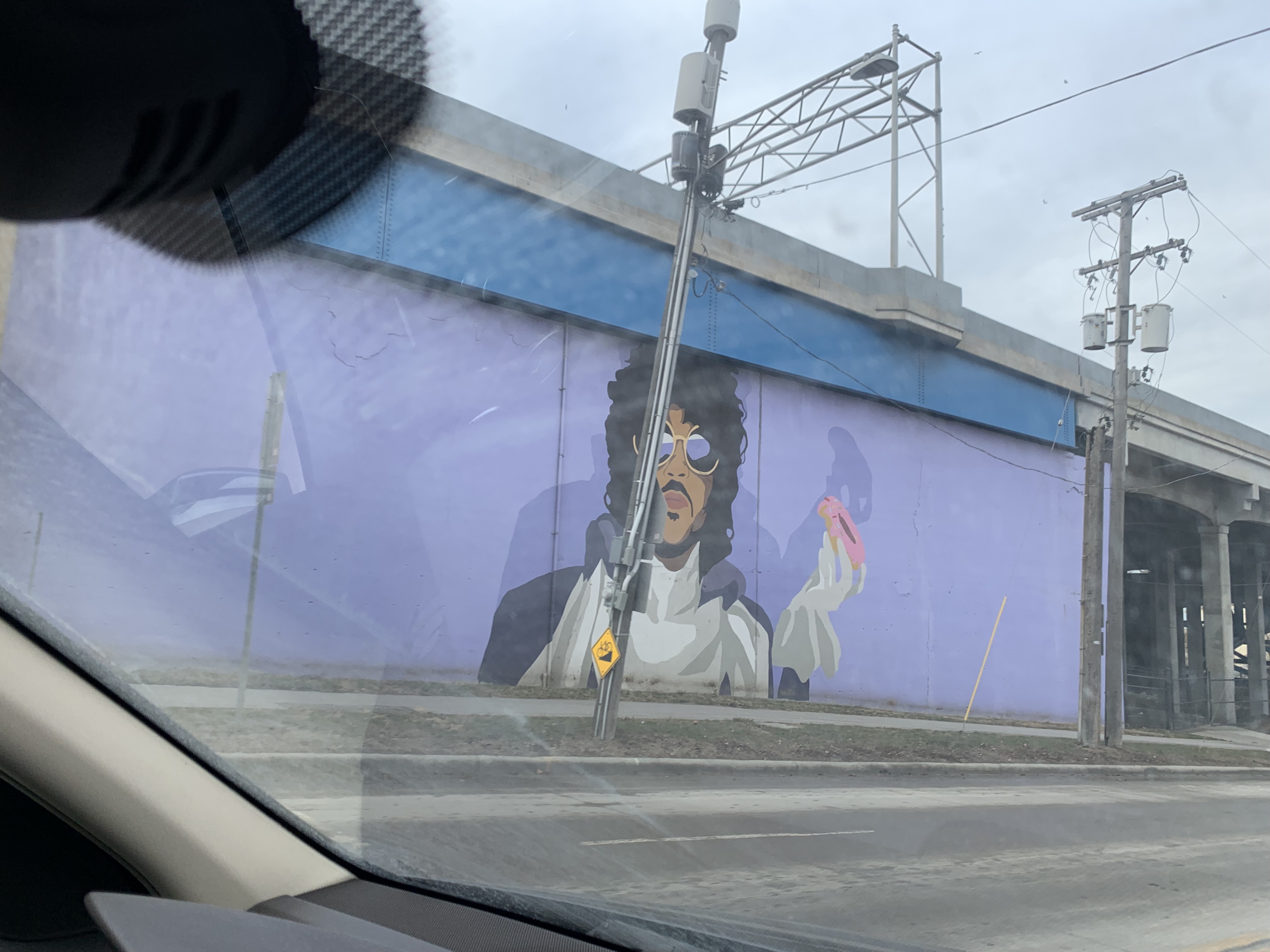 mural in Cleveland by artist Glen Infante. Tagged: music, Prince