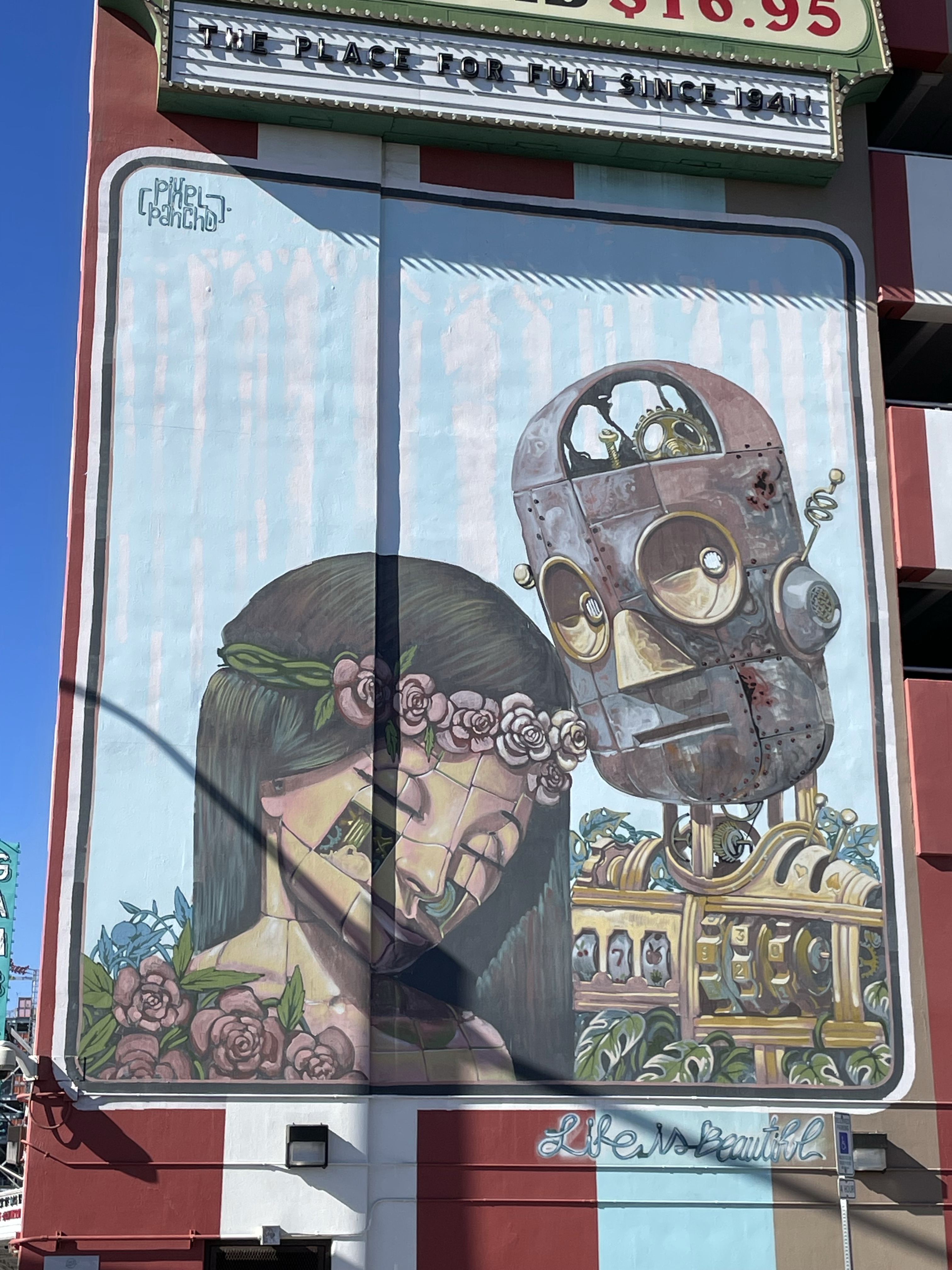 mural in Las Vegas by artist PixelPancho.