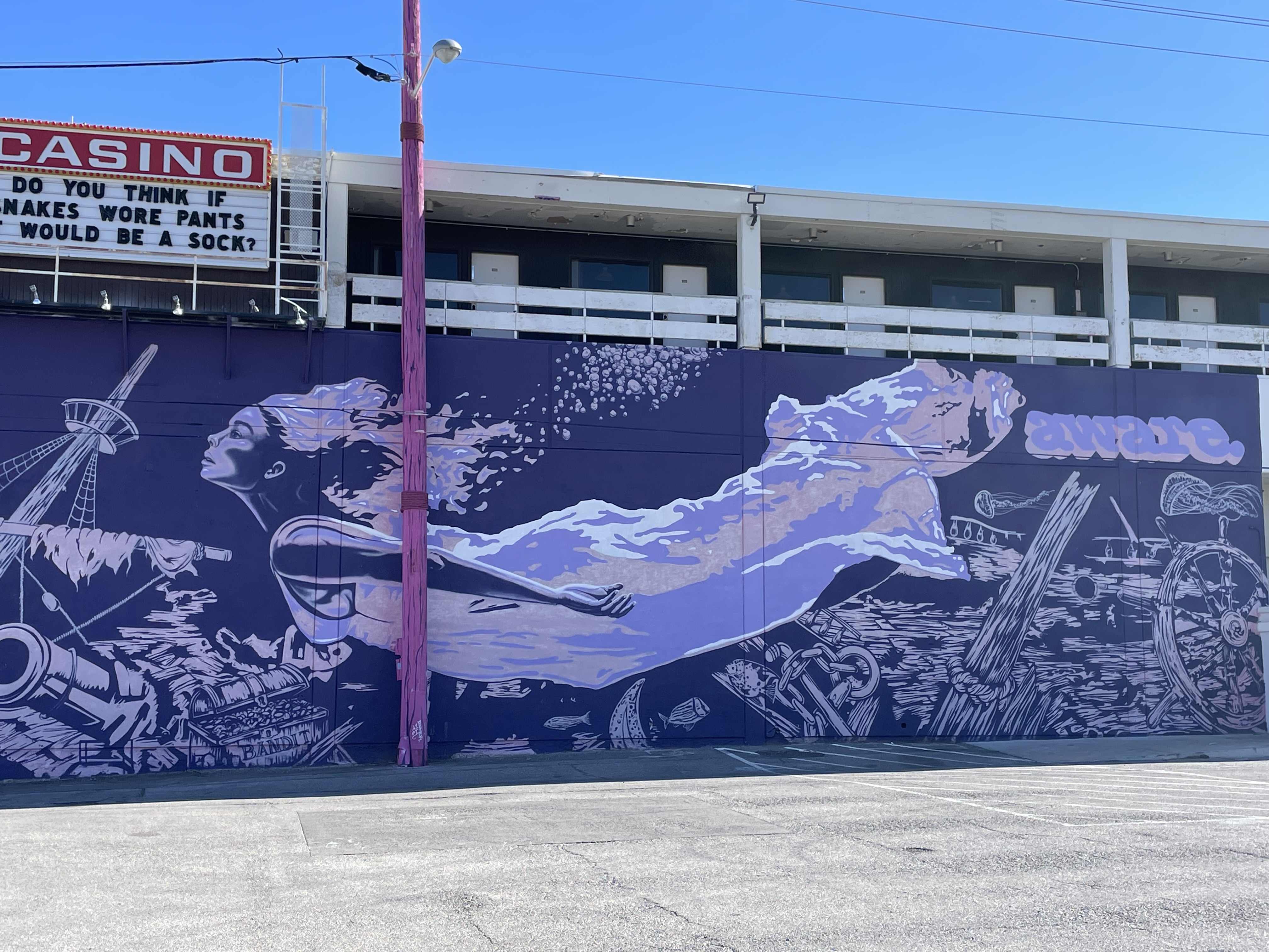 mural in Las Vegas by artist Aware.