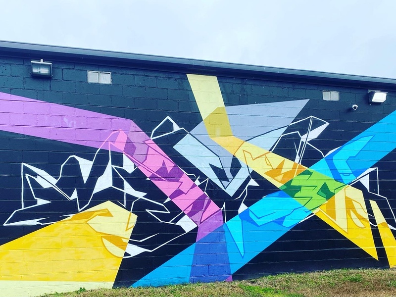 mural in Chattanooga by artist unknown.