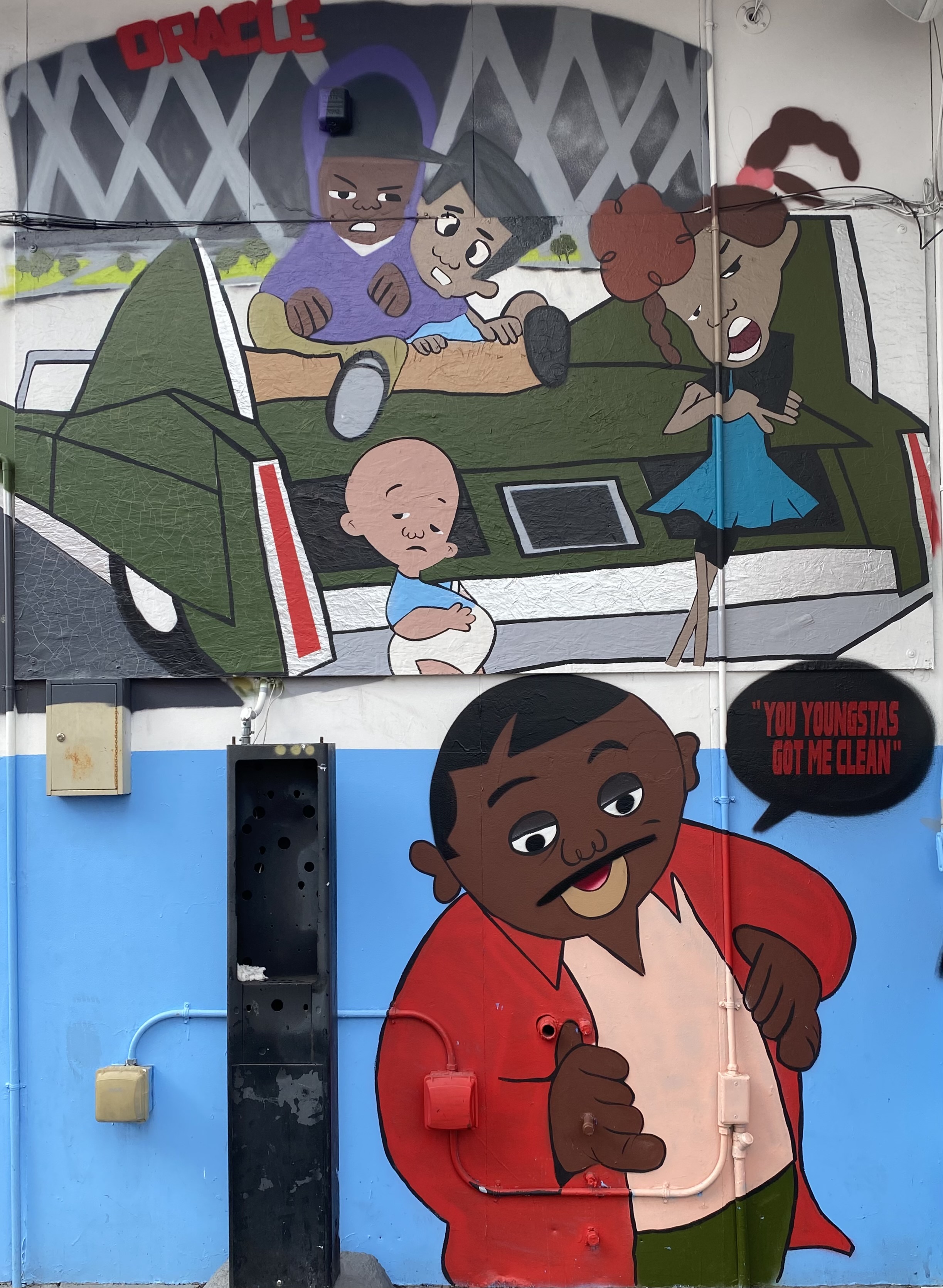mural in Oakland by artist unknown.