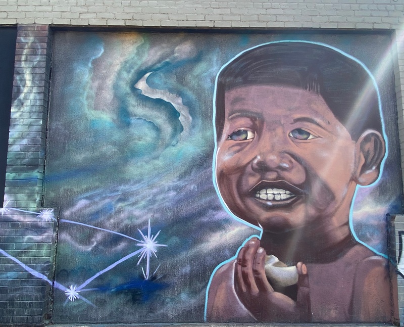 mural in Oakland by artist unknown.
